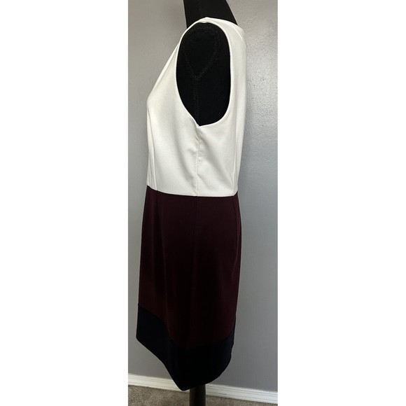 Banana Republic Colorblock career Sheath sleeveless stretch dress, Sz 10 EUC! - Picture 3 of 8